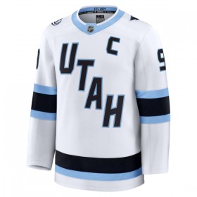 Miesten Pelipaita Utah Hockey Club Fanatics Premium Clayton Keller Vieras Valkoinen